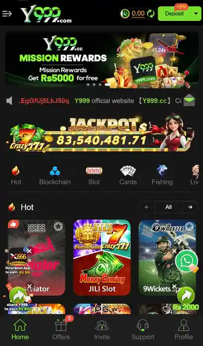 Y999 Game lobby image